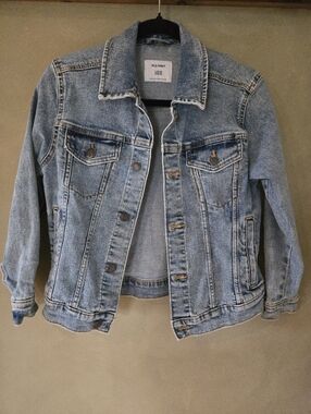 Old Navy | Kids Washed Blue Denim Jacket, Size 10-12